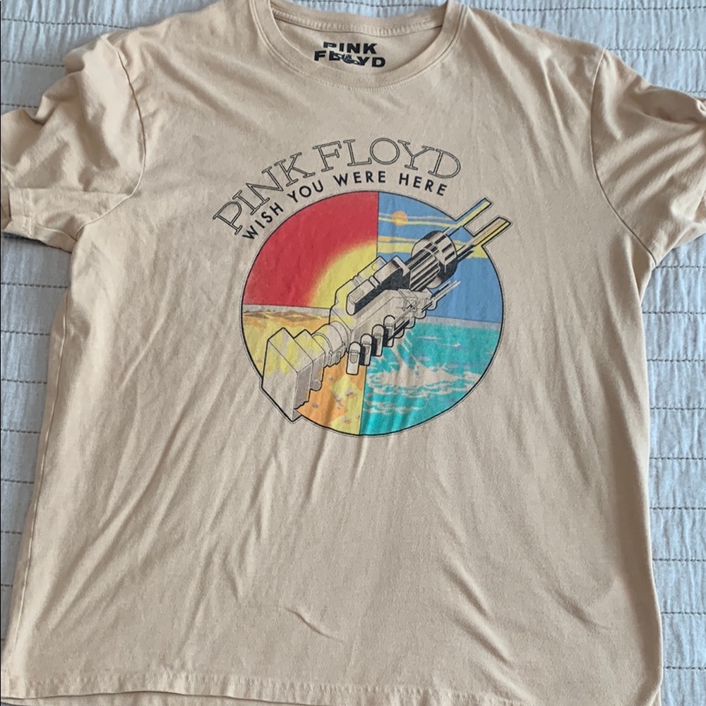 Lucky Brand Tan Pink Floyd Tee